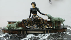 Amazing Art Deco French Spelter Statue | Antique & Vintage | Moonee Ponds Antiques | Australia Wide Delivery
