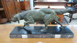 French Spelter Dog Statue | Antique & Vintage | Moonee Ponds Antiques | Australia Wide Delivery