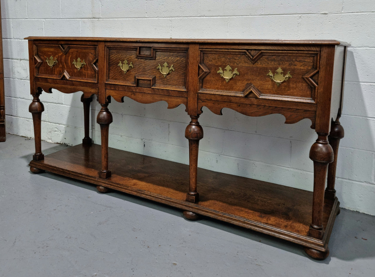 Fabulous Antique Oak Tudor Style Kitchen Dresser | Antique & Vintage | Moonee Ponds Antiques | Australia Wide Delivery