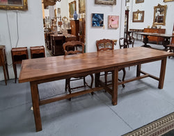 Cherrywood Stretcher Base French Farmhouse Table | Antique & Vintage | Moonee Ponds Antiques | Australia Wide Delivery
