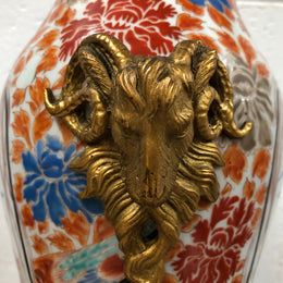 Stunning Japanese Imari style base with detailed french ormolu mounts. It is in good original working condition.
