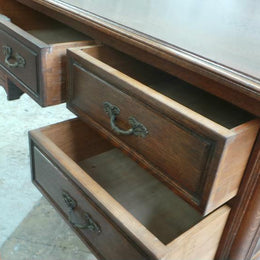 French Oak Partners Desk-2