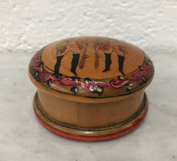Vintage Treen Hand-Painted Trinket Box | Antique & Vintage | Moonee Ponds Antiques | Australia Wide Delivery