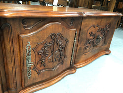Fabulous Carved Oak Low Line TV Cabinet | Antique & Vintage | Moonee Ponds Antiques | Australia Wide Delivery