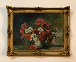 Beautiful Antique Dutch Framed Floral Oil Painting | Antique & Vintage | Moonee Ponds Antiques | Australia Wide Delivery