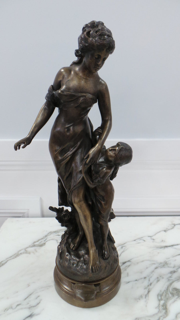 Antique French Bronze Statue by Marthurin Moreau | Antique & Vintage | Moonee Ponds Antiques | Australia Wide Delivery
