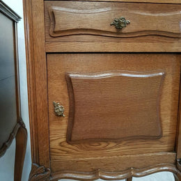 Pair of French Oak Bedsides