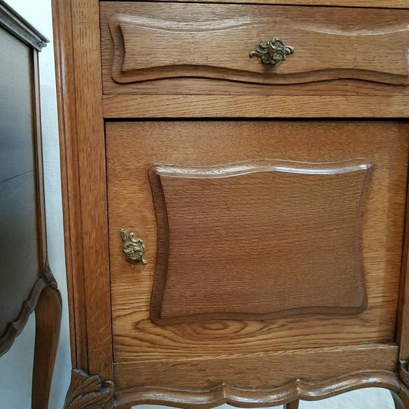 Pair of French Oak Bedsides | Antique & Vintage | Moonee Ponds Antiques | Australia Wide Delivery
