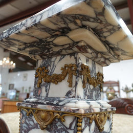 French 19 th Century Marble Pedestal