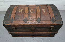 Victorian "Saratoga" Steamer Trunk | Antique & Vintage | Moonee Ponds Antiques | Australia Wide Delivery