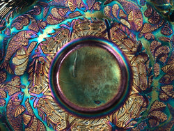 Large Carnival Glass Bowl With Fish Pattern | Antique & Vintage | Moonee Ponds Antiques | Australia Wide Delivery