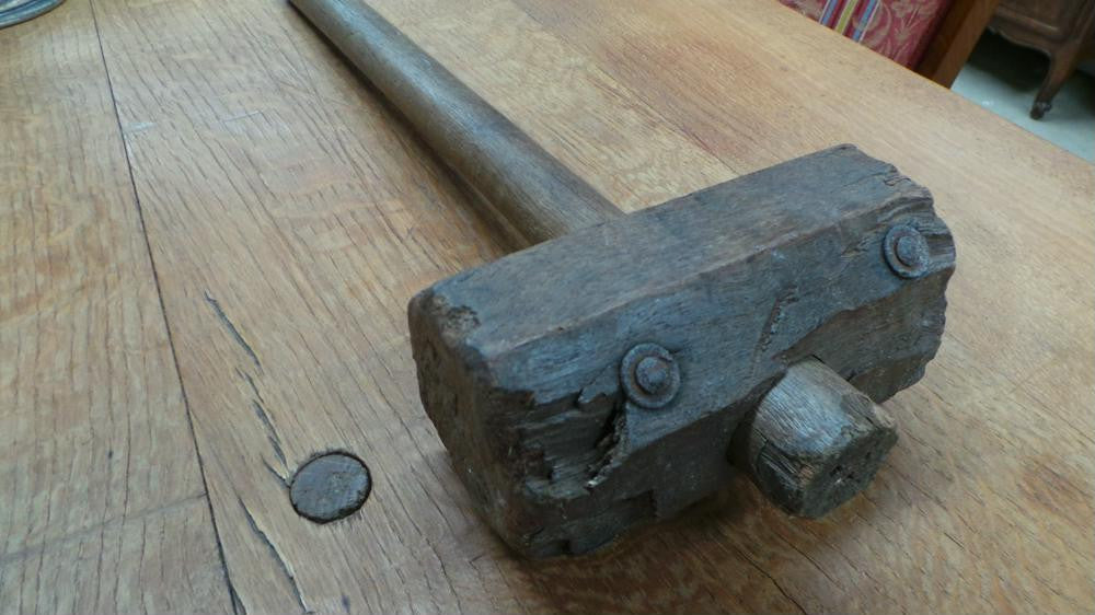 Old Vintage Wooden Mallet Hammer | Antique & Vintage | Moonee Ponds Antiques | Australia Wide Delivery