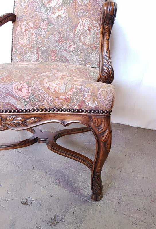 French Walnut Arm Chair