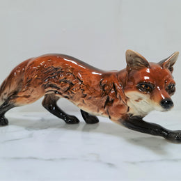 Beautifully sculptured and colored vintage Goebel Hummel fox figurine. Marked to base Goebel W Germany and numbered on leg 014. In great original condition.