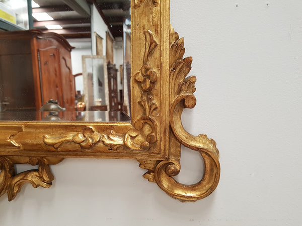 French 19th Century Gilt Wall Mirror