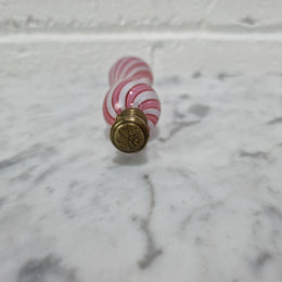 19th century pink and white Nailsea glass miniature scent bottle. In good original condition, please view photos as they help form part of the description.