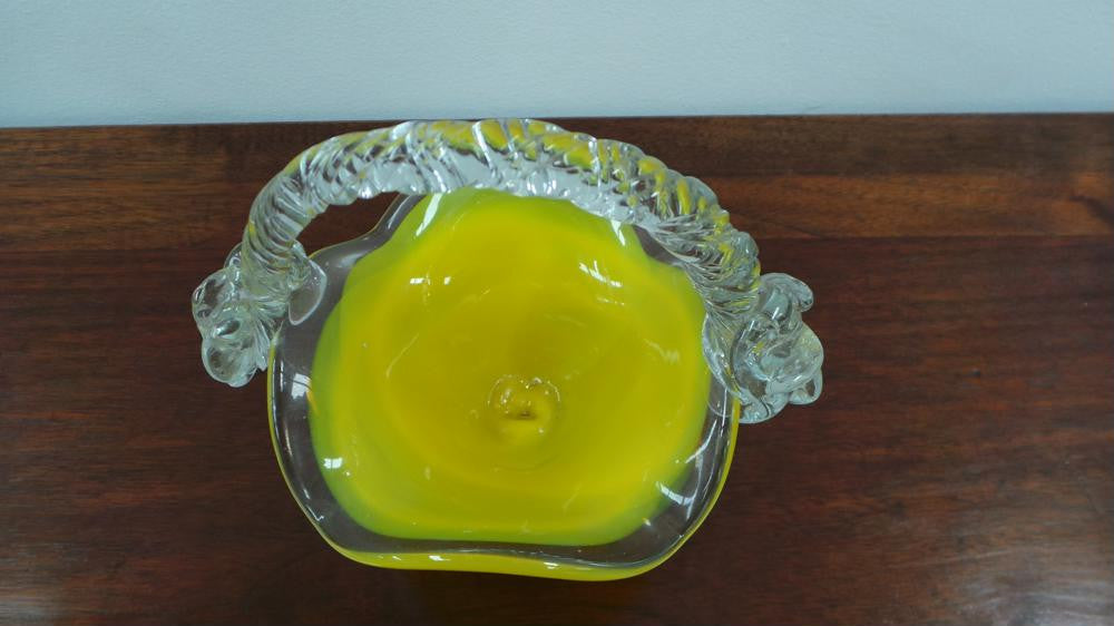 Art Glass Basket | Antique & Vintage | Moonee Ponds Antiques | Australia Wide Delivery