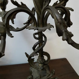 French Bronze Clock Set