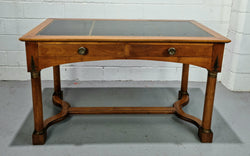 Empire Style Walnut Desk With Pull Out Writing Slides | Antique & Vintage | Moonee Ponds Antiques | Australia Wide Delivery