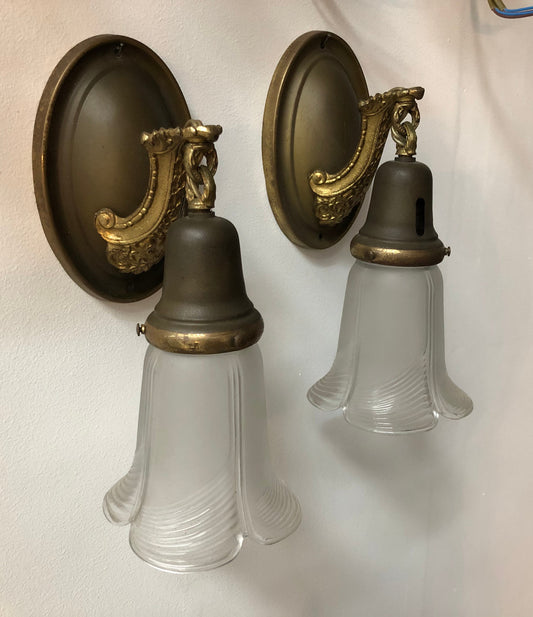 Beautiful French wall lamps