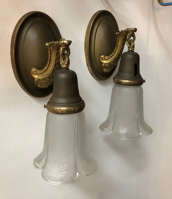 Beautiful French wall lamps – Moonee Ponds Antiques