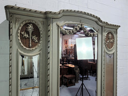 Antique French Three Door Louis Xl Style Painted Armoire | Antique & Vintage | Moonee Ponds Antiques | Australia Wide Delivery