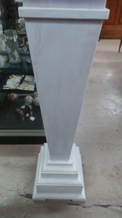Pair Of 19th-Century Classical White Marble Pedestals | Antique & Vintage | Moonee Ponds Antiques | Australia Wide Delivery