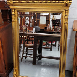 Stunning French Henry II gilt mantle mirror With Original Mirror. It has loads of charter and has been sourced from France. It is in good original detailed condition.