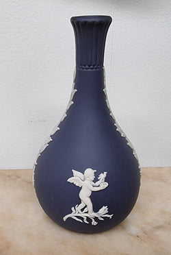 Wedgwood Blue & White Jasper Ware Bud Vase | Antique & Vintage | Moonee Ponds Antiques | Australia Wide Delivery