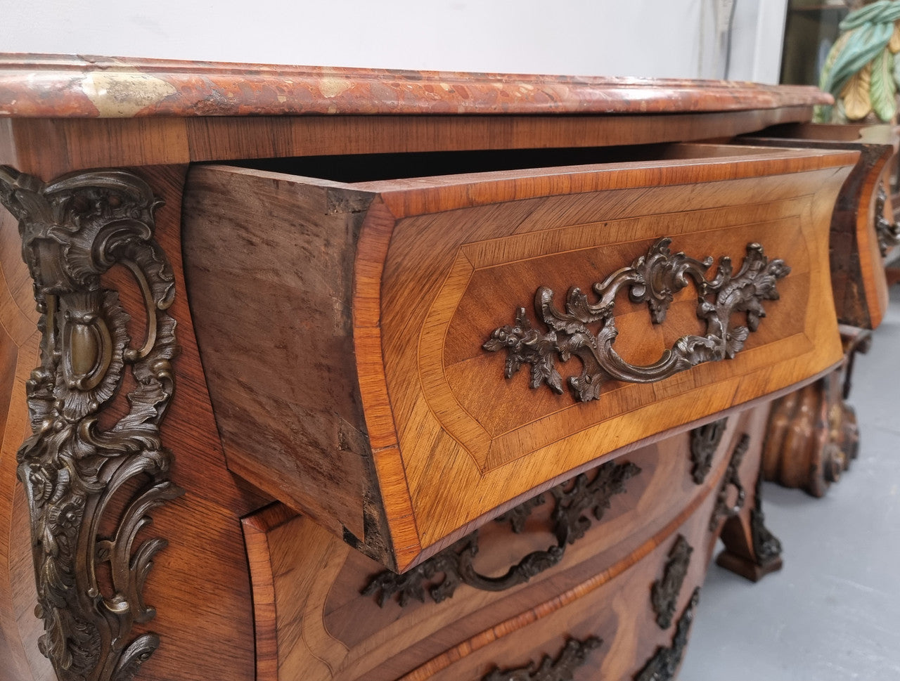 Grand 19th Century French Bombe Marble Top Commode | Antique & Vintage | Moonee Ponds Antiques | Australia Wide Delivery