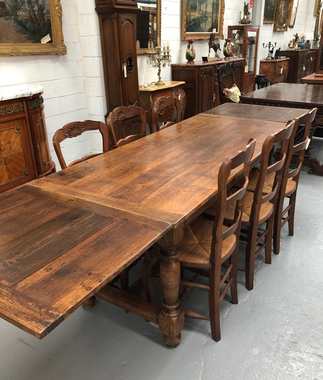 French 19th Century Extension Dining Table