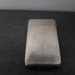 Victorian silver Birmingham card case. Hallmarked 1887. Weighs 50 grams.