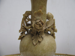 Chinese Carved Soap Stone Vase | Antique & Vintage | Moonee Ponds Antiques | Australia Wide Delivery