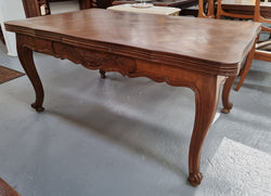 Oak Louis 15th Style Parquetry Top Extension Dining Table | Antique & Vintage | Moonee Ponds Antiques | Australia Wide Delivery