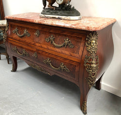 Grande French Louis XV Style Two Drawer Marble Top Commode | Antique & Vintage | Moonee Ponds Antiques | Australia Wide Delivery
