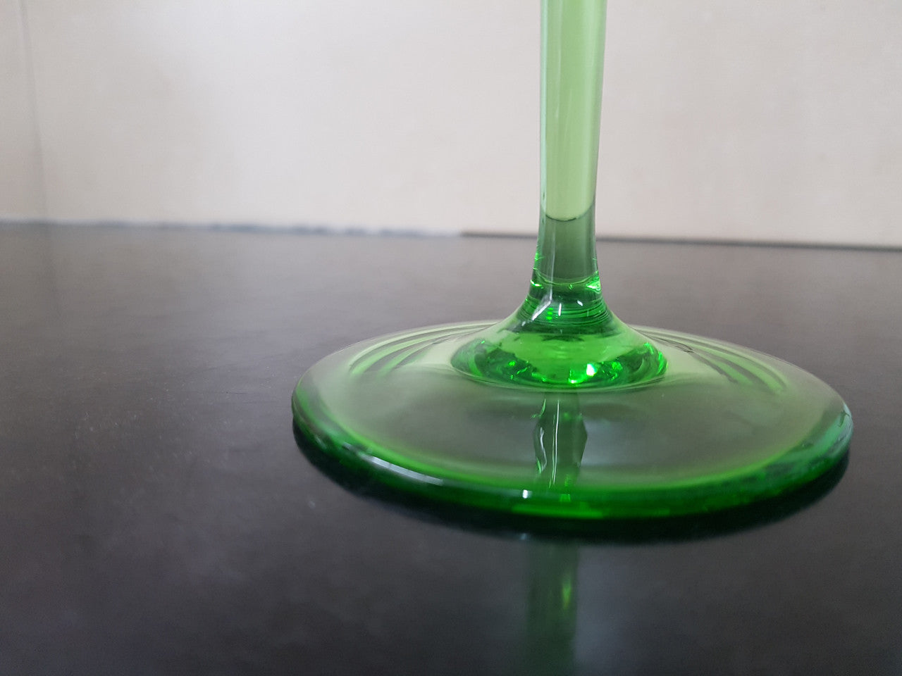 Green Etched Goblet | Antique & Vintage | Moonee Ponds Antiques | Australia Wide Delivery