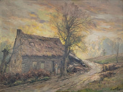 Stunning Signed French Oil On Canvas Impressionist Painting | Antique & Vintage | Moonee Ponds Antiques | Australia Wide Delivery