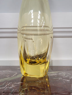 Bohemian Yellow Cut Glass Decanter | Antique & Vintage | Moonee Ponds Antiques | Australia Wide Delivery