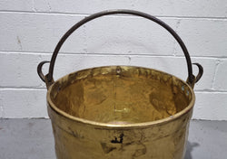Antique French Brass Firewood Handled Bucket | Antique & Vintage | Moonee Ponds Antiques | Australia Wide Delivery