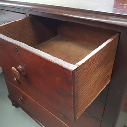 Victorian Cedar Chest Of Five Drawers