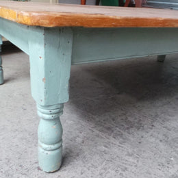 Rustic Victorian Pine Coffee Table