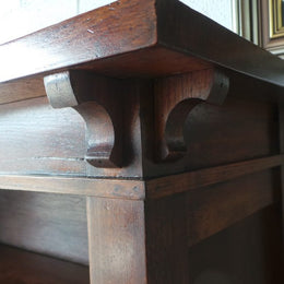 Fabulous Arts and Crafts Blackwood Open Bookcase