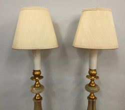 Pair of Vintage Onyx And Marble Lamp Bases | Antique & Vintage | Moonee Ponds Antiques | Australia Wide Delivery