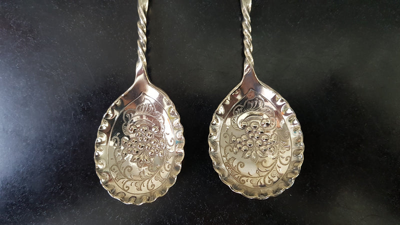 Pair of Sheffield Spoons