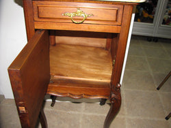 French Marble Top Bedside | Antique & Vintage | Moonee Ponds Antiques | Australia Wide Delivery
