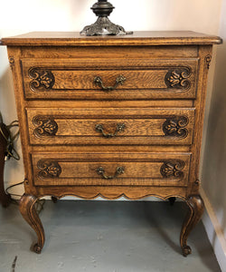 Vintage French Oak Three Drawer Chest | Antique & Vintage | Moonee Ponds Antiques | Australia Wide Delivery