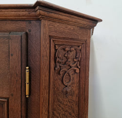 Late 18th Century French Oak Carved Two Door Sideboard | Antique & Vintage | Moonee Ponds Antiques | Australia Wide Delivery