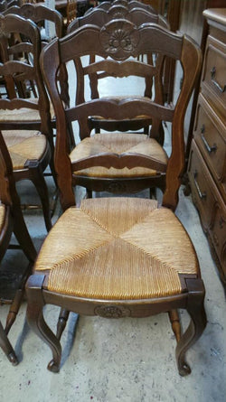Set of six French oak Dining Chairs-1 | Antique & Vintage | Moonee Ponds Antiques | Australia Wide Delivery