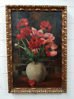 French Framed Oil Painting On Canvas | Antique & Vintage | Moonee Ponds Antiques | Australia Wide Delivery