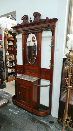 Large French Mahogany Hall Stand | Antique & Vintage | Moonee Ponds Antiques | Australia Wide Delivery